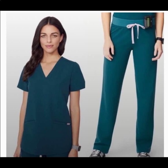 Figs Other 4 Pairs Of Carribean Blue Tallahassee Com Monogrammed